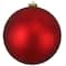 8" Red Shatterproof Matte Commercial Christmas Ball Ornament
